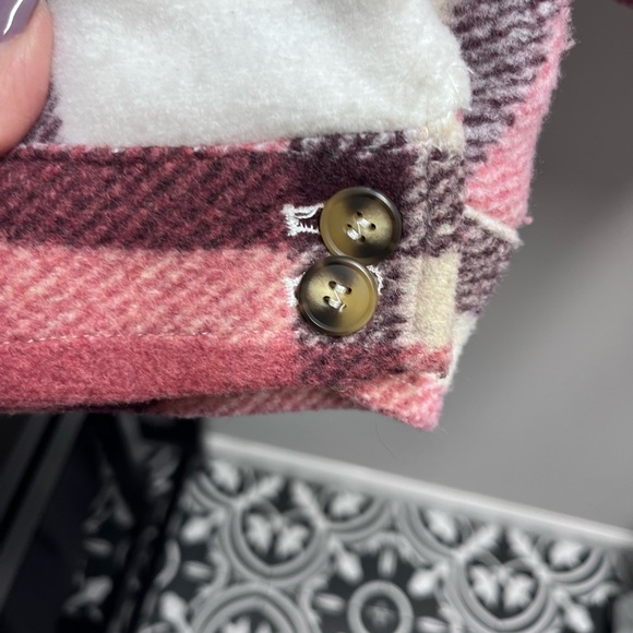 Avec Les Filles Pink and White Plaid Jacket - Picture 4 of 5